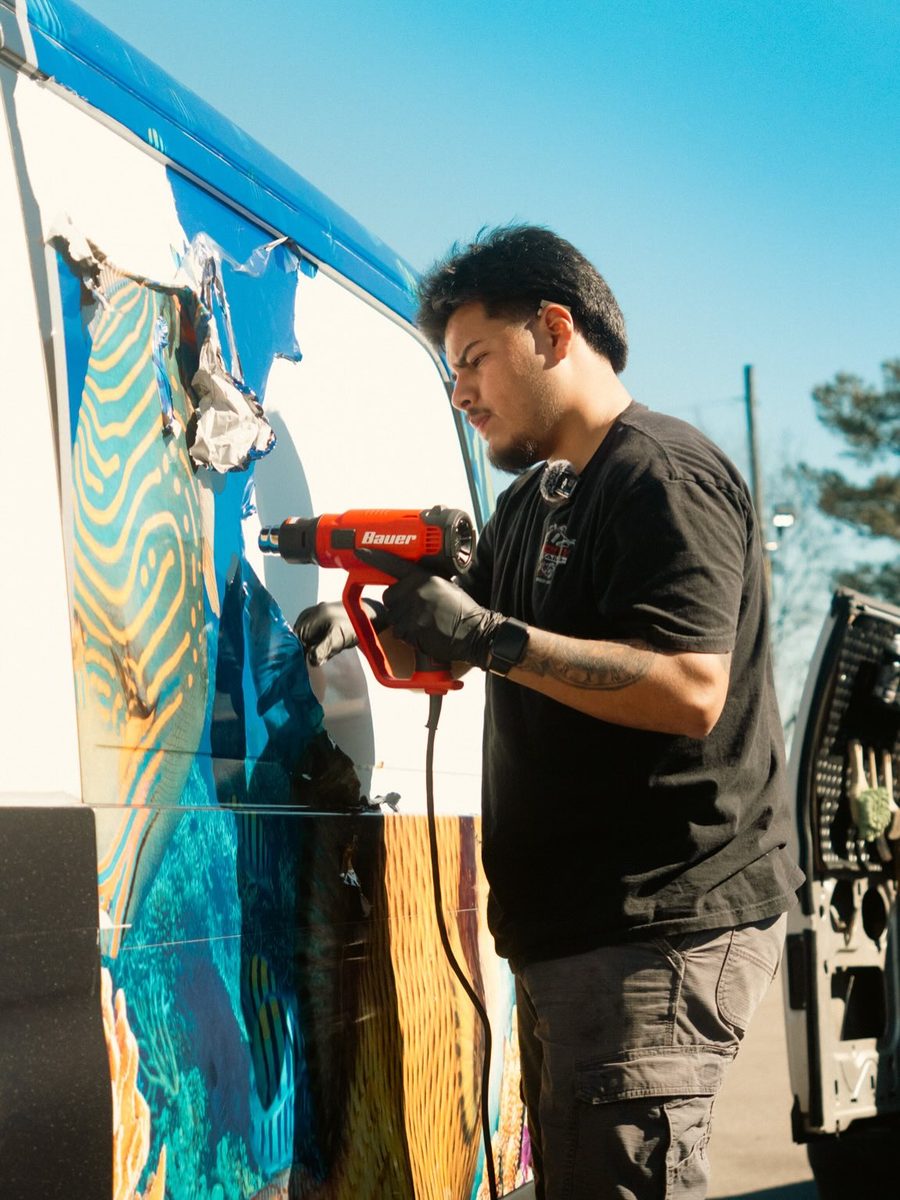 Gilberto Vasquez with the Magic City Detailing mobile rig